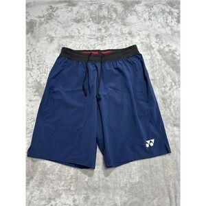 Yonex Badminton Shorts Men's Size Medium Indigo Blue Elastic Waist VersiCool